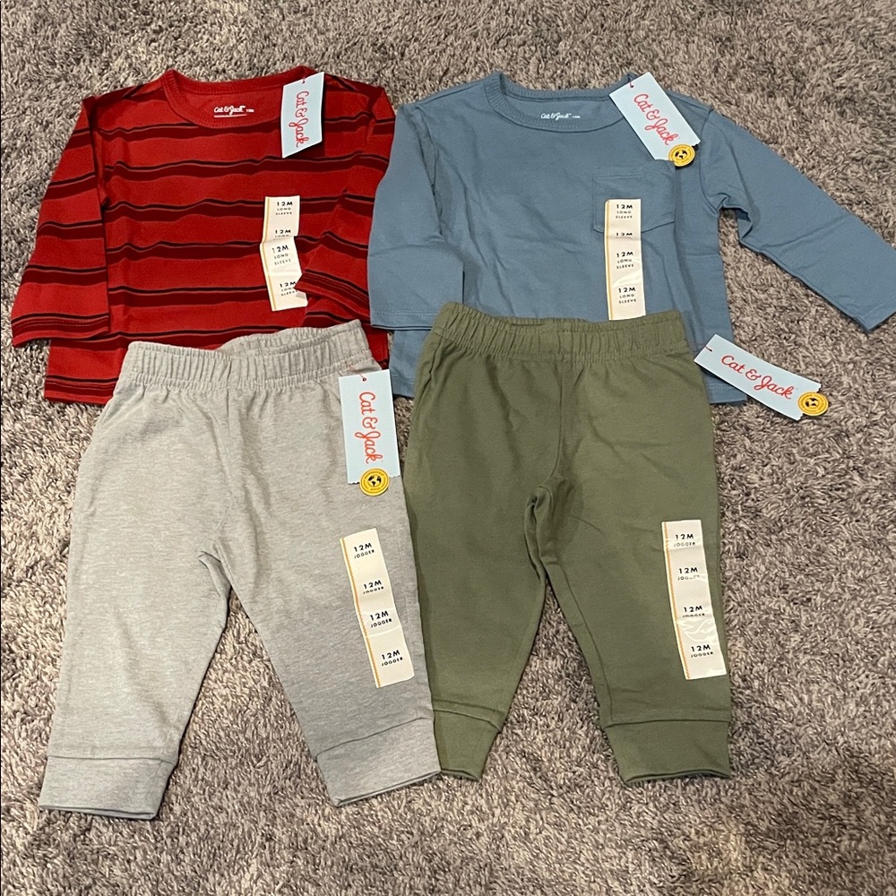 Cat & jack boys size 12 month outfits NWT